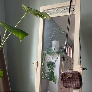 MICHAEL KORS Leather Woven Mini